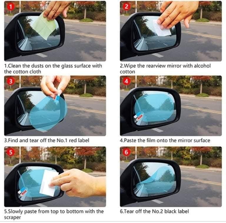 لاصق مرايات ضد الرذاذ