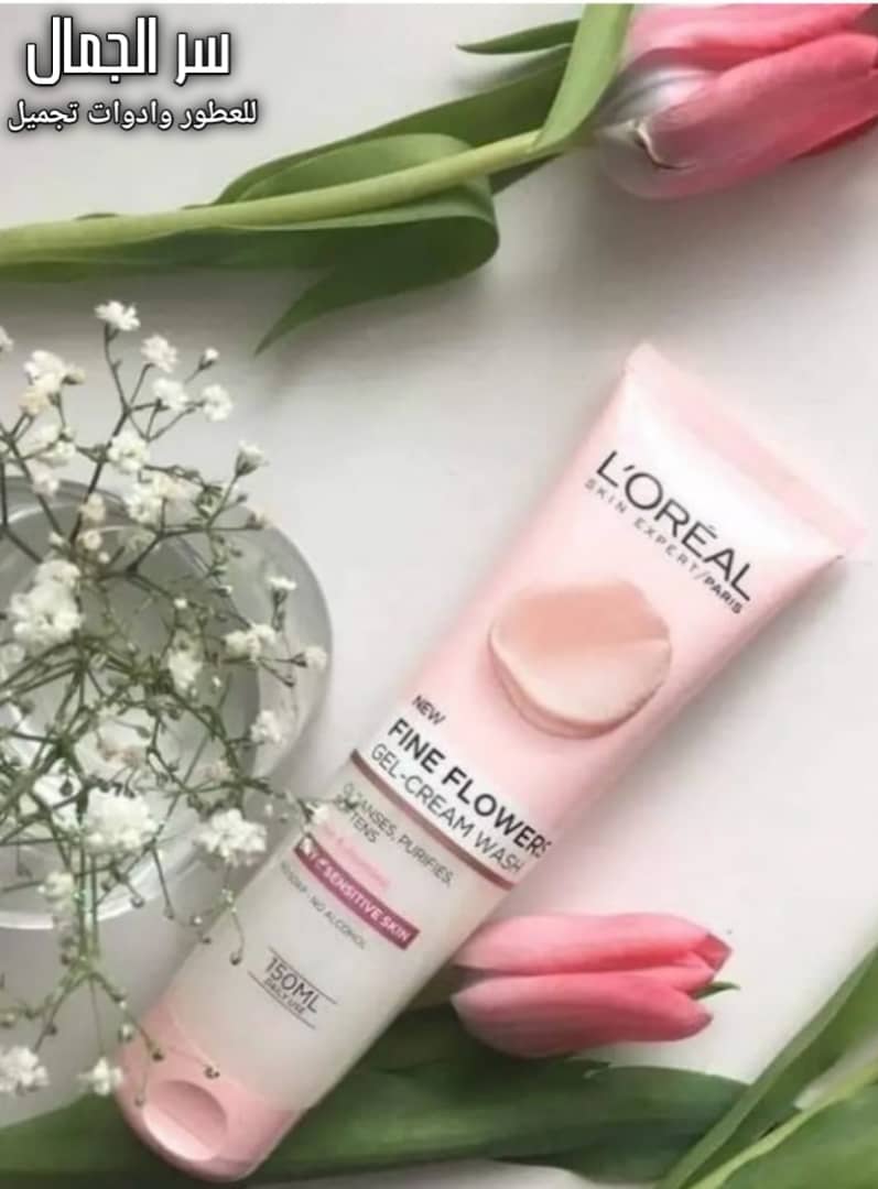غسول فين فلوور من لوريال باريس – جل كريم للبشرة الحساسة
